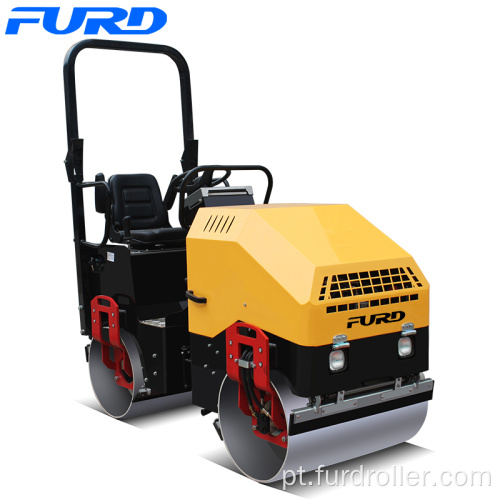 Compactador vibratório de rolo de tambor duplo de 1.7 toneladas (FYL-900)